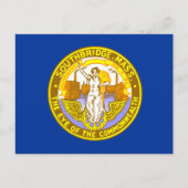Drapeau de Southbridge, carte postale du Massachus (Devant)