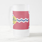 Drapeau de St. Louis, Missouri Gelé Beer Mug (Devant gauche)