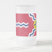 Drapeau de St. Louis, Missouri Gelé Beer Mug (Centre)