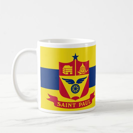 Drapeau de St Paul, Minnesota Coffee Mug (Gauche)