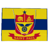 Drapeau de St Paul, Minnesota grand sac cadeau (Dos)