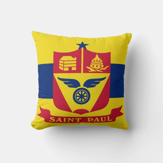 Drapeau de St Paul, Oreiller à lancer du Minnesota (Recto)