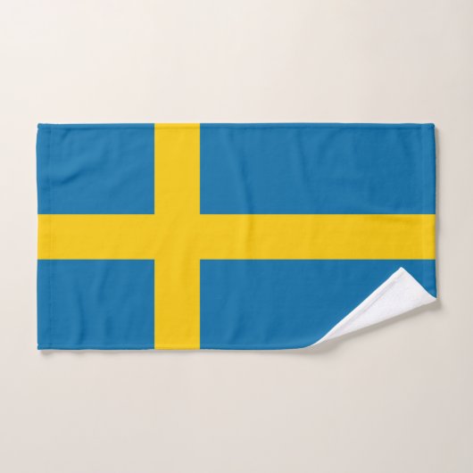 Drapeau de Suède (Serviette à main)