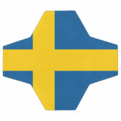 Drapeau de Suède balle de football (Plat)