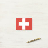 Drapeau de Suisse Post-it® Notes (Sur un bureau)