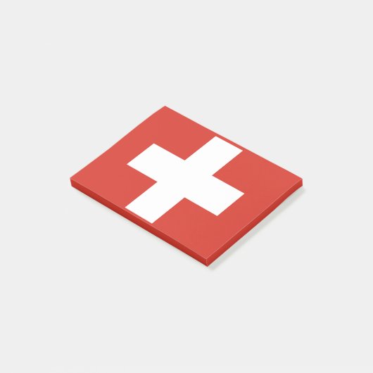 Drapeau de Suisse Post-it® Notes (Incliné)