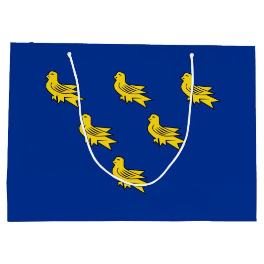 Drapeau de Sussex grand sac cadeau (Dos)