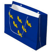 Drapeau de Sussex grand sac cadeau (Devant Angle)