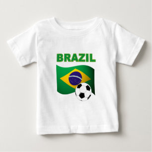 Drapeau de T-shirt de coupe du monde du Brésil