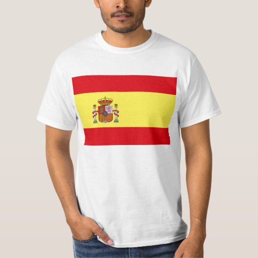 Drapeau de T-shirt de l'Espagne (Devant)