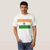 Drapeau de T-shirt de l'Inde (Devant entier)