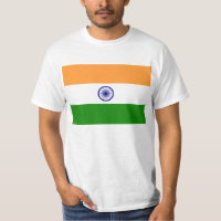 Drapeau de T-shirt de l'Inde