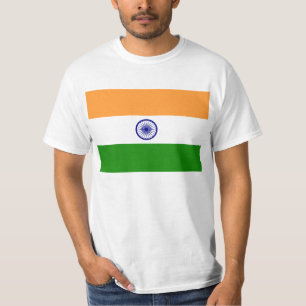 Drapeau de T-shirt de l'Inde