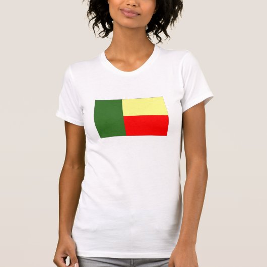 Drapeau de T-shirt du Bénin pour des femmes (Devant)