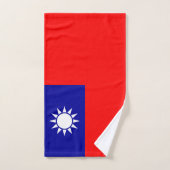 Drapeau de Taïwan (Serviette à main)