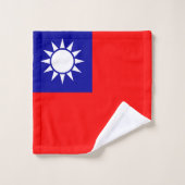 Drapeau de Taïwan (Gant de toilette)