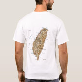 Drapeau de Taïwan et T-shirt de carte (Dos)