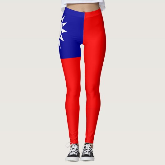 Drapeau de Taïwan legging (Devant)