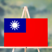Drapeau de Taïwan : République de Chine, Taipei ch (Neutre)