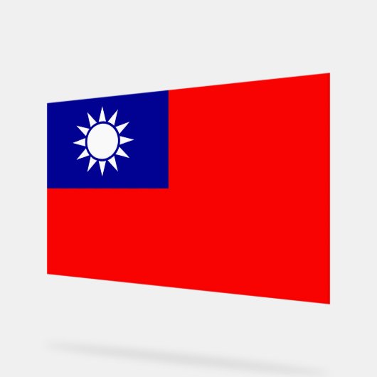 Drapeau de Taïwan : République de Chine, Taipei ch (Angle)
