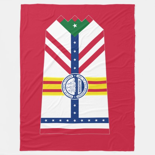 Drapeau de Tampa, Floride Couverture polaire (Devant)