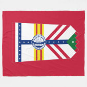 Drapeau de Tampa, Floride Couverture polaire (Devant (Horizontal))