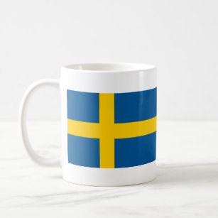 Drapeau de tasse de café de la Suède