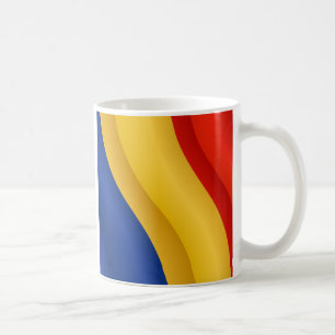 Drapeau de tasse de la Roumanie