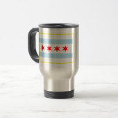 Drapeau de tasse de voyage de Chicago (Devant gauche)