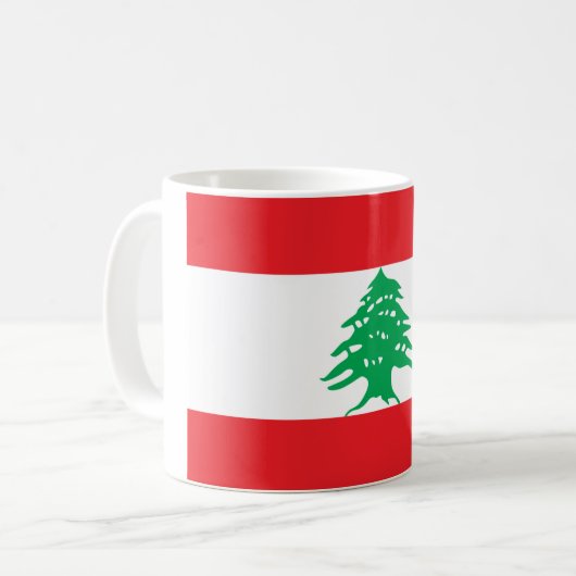 Drapeau de tasse du Liban (Devant gauche)
