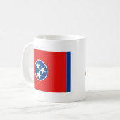 Drapeau de Tennesseean + Tasse de carte (Devant gauche)
