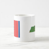 Drapeau de Tennesseean + Tasse de carte (Centre)