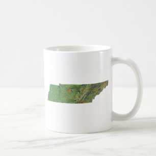 Drapeau de Tennesseean + Tasse de carte