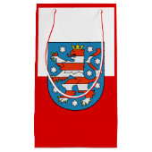 Drapeau de Thuringe petit sac cadeau (Devant)