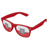 Drapeau de Thuringe Retro Lunettes de soleil (Angulaire)