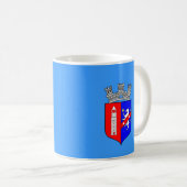 Drapeau de Tirana, Albanie Mug de café (Devant droit)