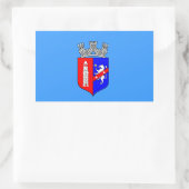 Drapeau de Tirana, Albanie Sticker rectangulaire (Sac)