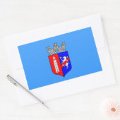 Drapeau de Tirana, Albanie Sticker rectangulaire (Enveloppe)