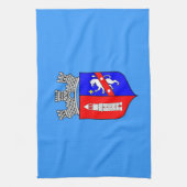 Drapeau de Tirana, serviette de cuisine Albanie (Vertical)