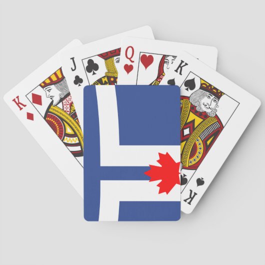 Drapeau de Toronto (Ontario) Cartes de jeu classiq (dos)