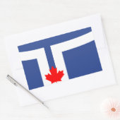 Drapeau de Toronto, Ontario Stickers Rectangle (Enveloppe)