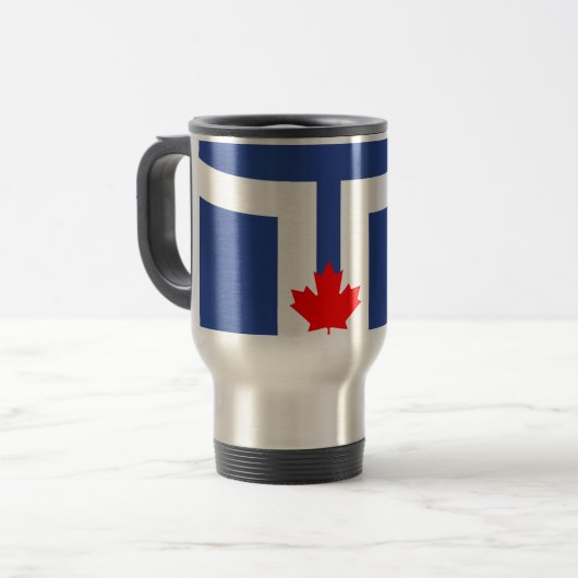 Drapeau de Toronto, Ontario Travel Mug (Devant gauche)