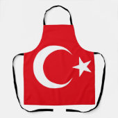 Drapeau de Turquie sur tablier d'impression (Recto)