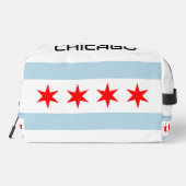 Drapeau de ville de Chicago - trousse de toilette  (Verso)