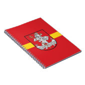 Drapeau de Vilnius, Lituanie Carnet (Côté Droit)