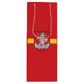 Drapeau de Vilnius, Lituanie Sac cadeau vin (Devant)