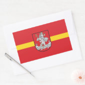 Drapeau de Vilnius, Lituanie Sticker rectangulaire (Enveloppe)