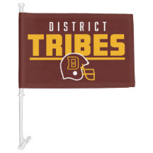 Drapeau de voiture des tribus de district