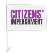 Drapeau de voiture pour la destitution des citoyen
