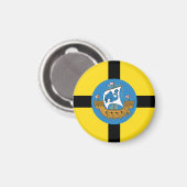 Drapeau de Wellington City, New Zealand Magnet (Recto/Verso)